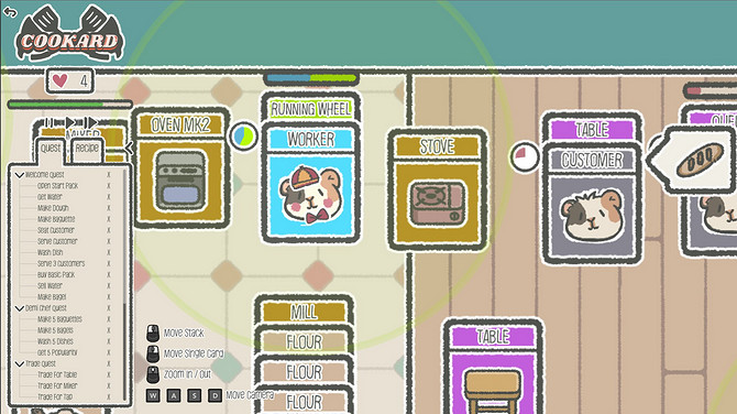 治愈系卡牌經營遊戲《Cookard》上線Steam！免費開玩