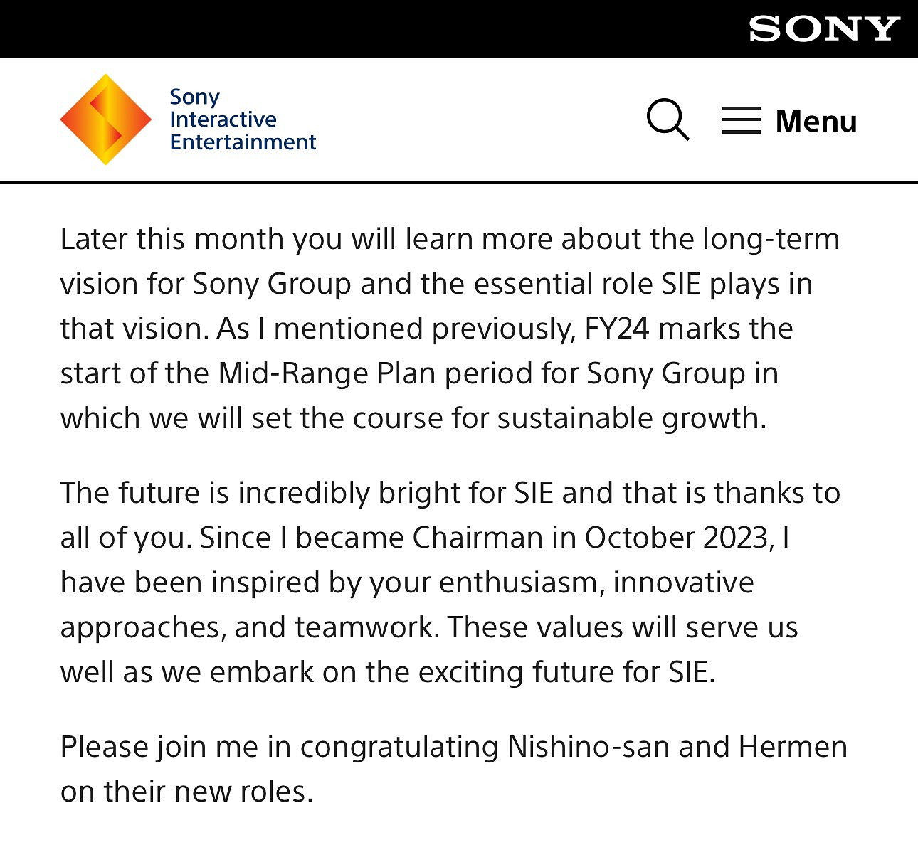 索尼暗示5月PlayStation發布會即將到來