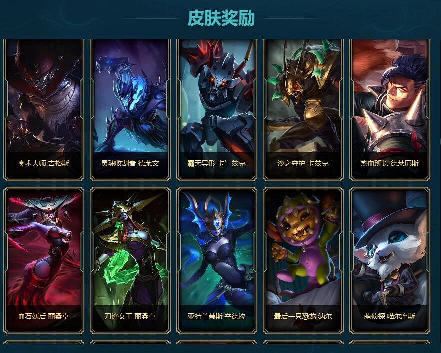 《lol》藍色傳送門獎勵列表一覽