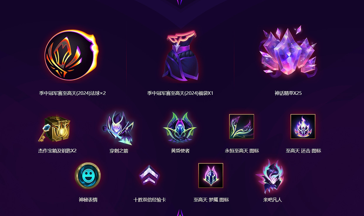 《LOL》至高天通行證里程碑獎勵介紹