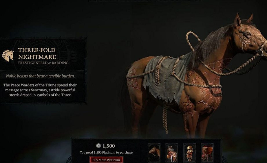 《暗黑破壞神4》白金幣商城價格一覽