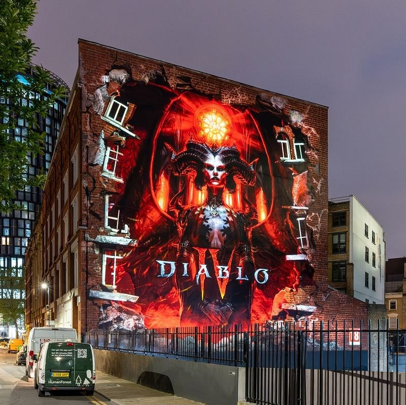 《暗黑破壞神4》戶外廣告噴繪獲最佳國際活動金獎