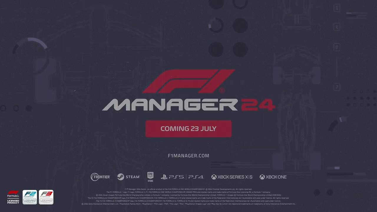 《F1車隊經理2024》7月23日發售 登陸全平台