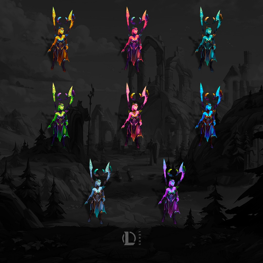 《英雄聯盟》多款地獄火新皮膚、至臻皮膚原畫曝光！