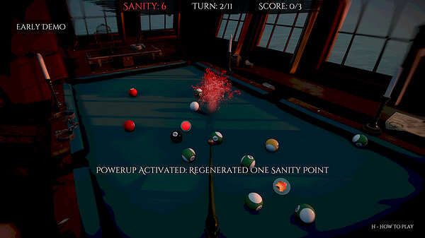 又一款&quot;死亡遊戲&quot;，畫風詭異的台球版《惡魔輪盤賭》