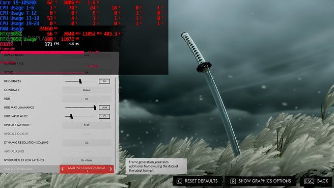 PC版《對馬島之魂》可支援全套超採樣 混用DLSS和FSR3 PC版《對馬島之魂》可支援全套超採樣 混用DLSS和FSR3
