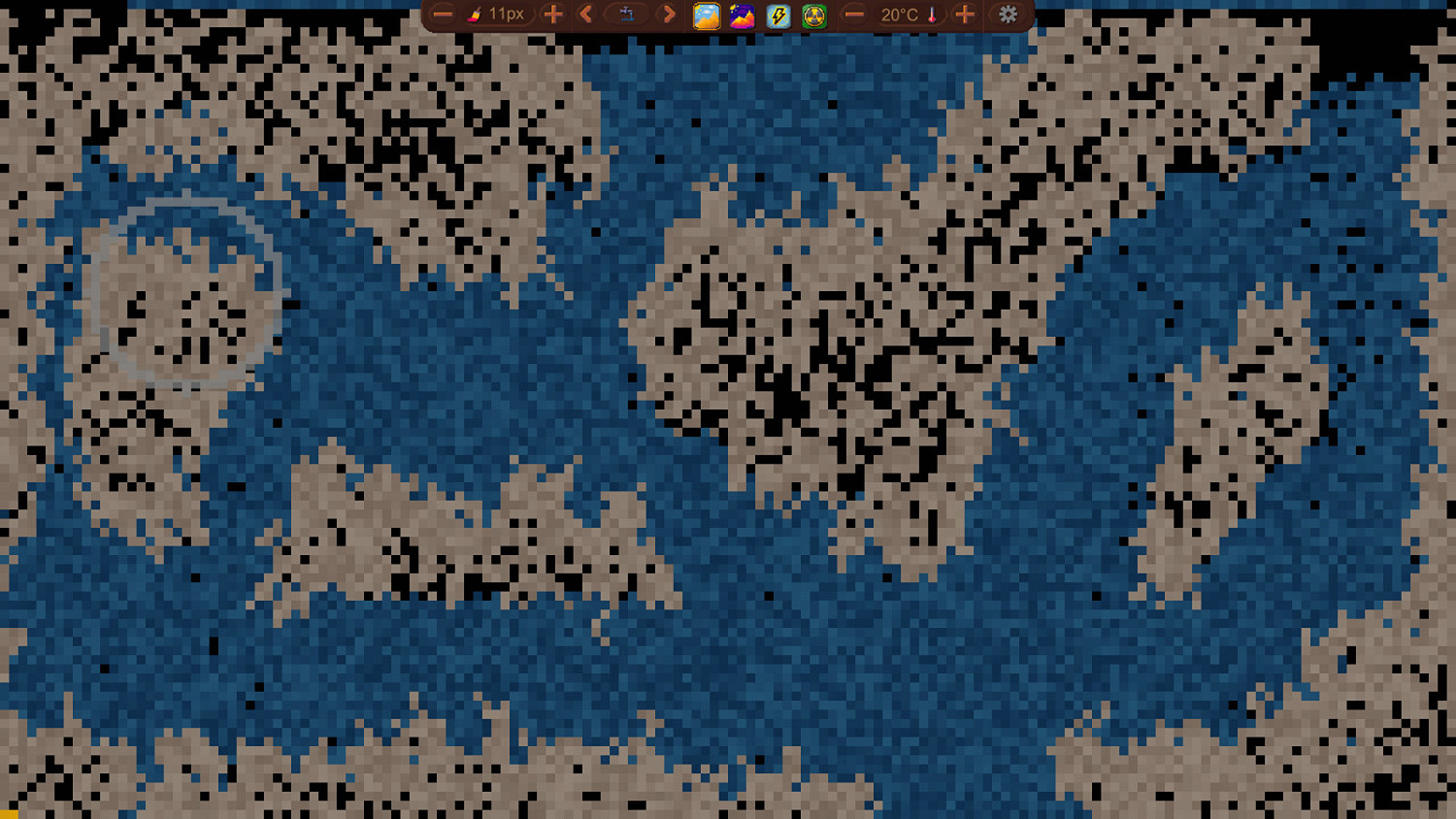 落沙遊戲《沙盒中的沙子》Steam頁面 支援簡繁中文