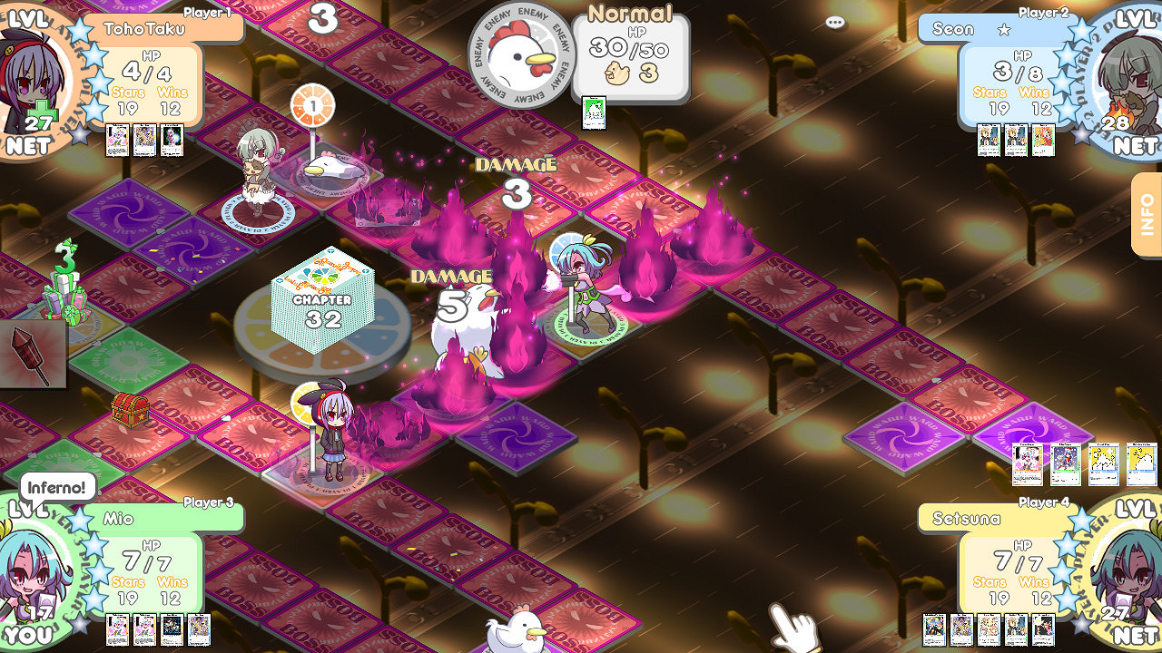 特別好評動漫風類大富翁遊戲《100%鮮橙汁》現已在Steam開啟限時免費活動