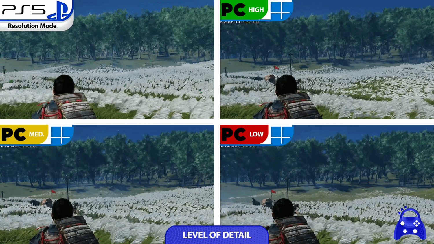 《對馬島之魂》PC/PS5畫面對比 PS版優化略遜一籌! 《對馬島之魂》PC/PS5畫面對比 PS版優化略遜一籌!