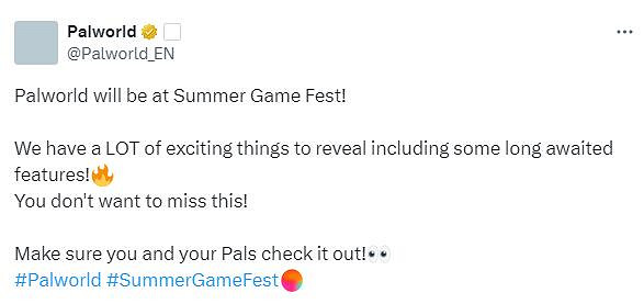 《幻獸帕魯》官方下個月將公布“期待已久”的內容！