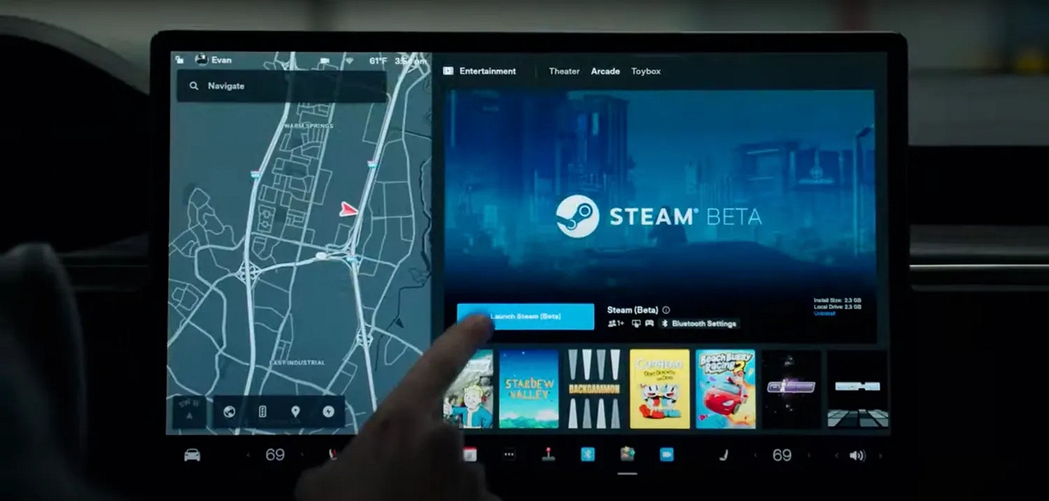 這還怎麽和小米打？特斯拉宣布新車不再支援Steam遊戲