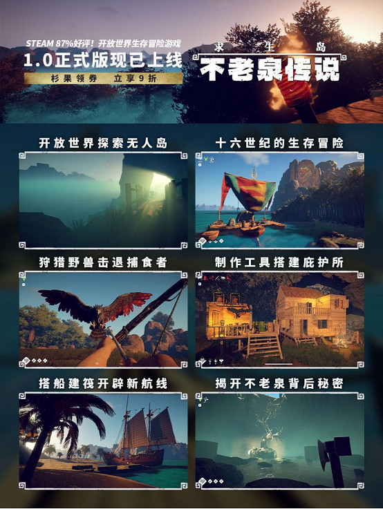 化身魯濱孫流落荒島,《求生島》1.0版推出Steam特別好評 化身魯濱孫流落荒島,《求生島》1.0版推出Steam特別好評