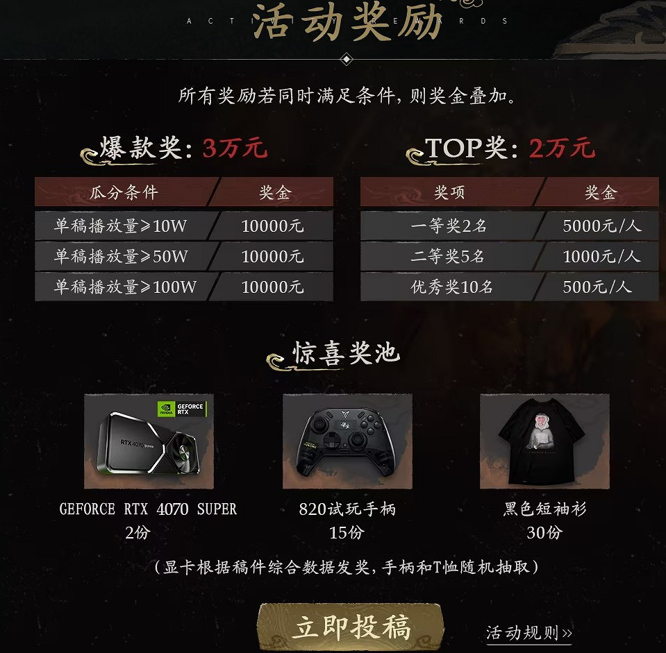 《黑神話：悟空》在B站上線投稿活動 國外宣傳也開啟