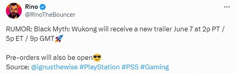《黑神話》將來有可能在夏日遊戲節發布新預告 並開啟預購