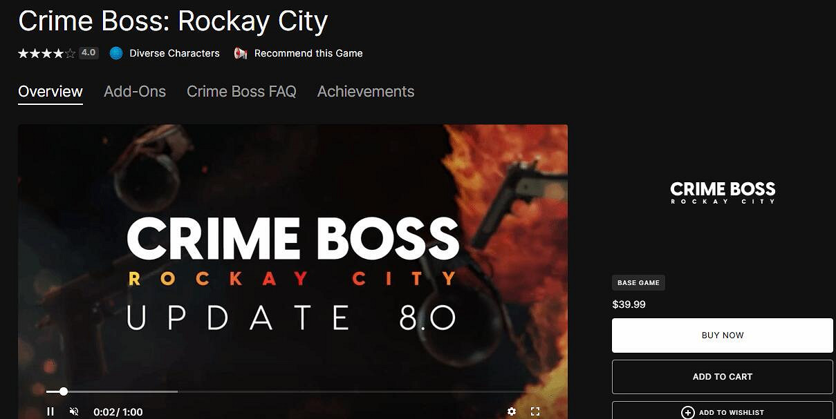 《法外梟雄滾石城》Steam價格介紹 《法外梟雄滾石城》Steam價格介紹