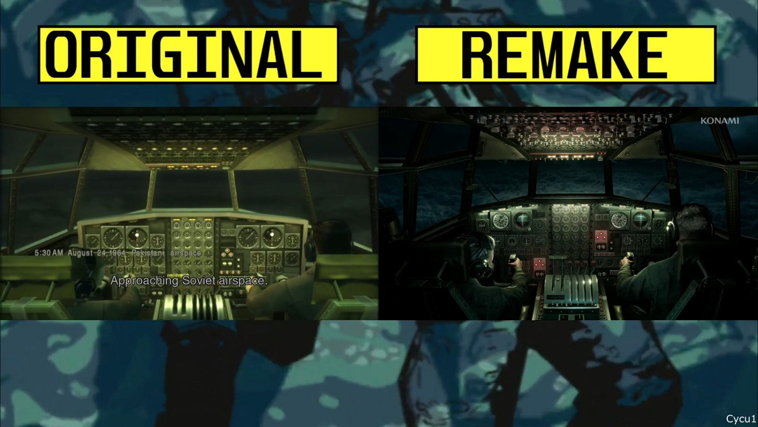 《潛龍諜影Delta：食蛇者》和原版遊戲畫面對比