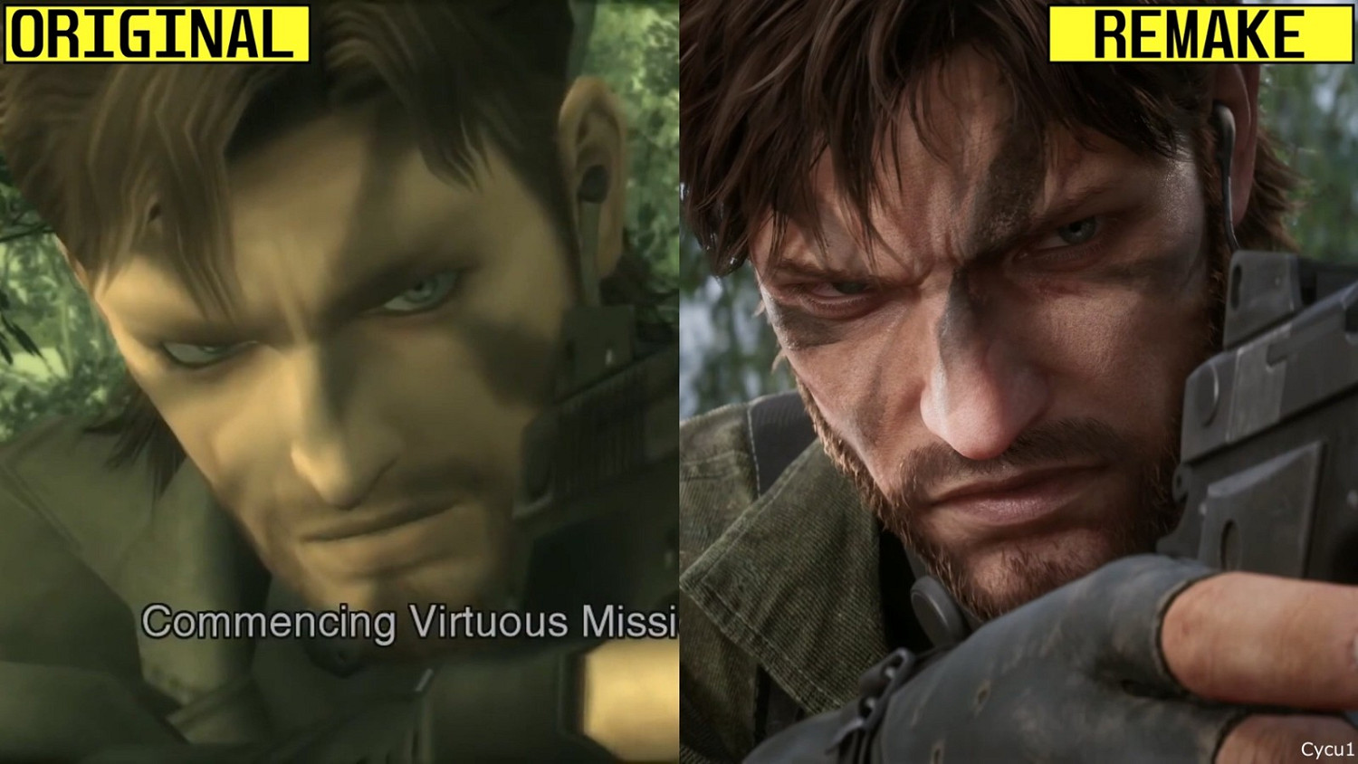 《潛龍諜影Delta：食蛇者》和原版遊戲畫面對比