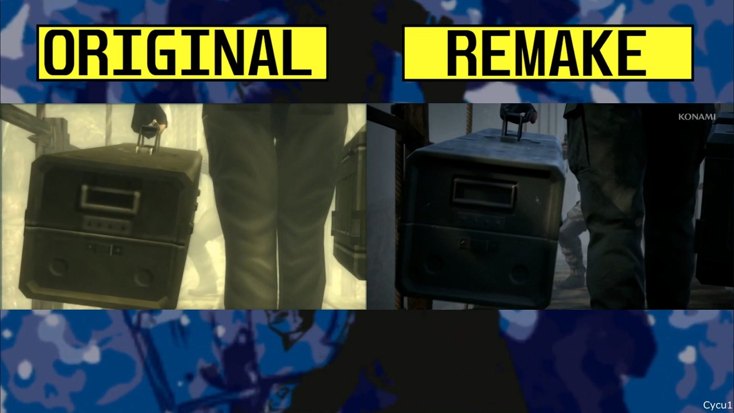 《潛龍諜影Delta：食蛇者》和原版遊戲畫面對比