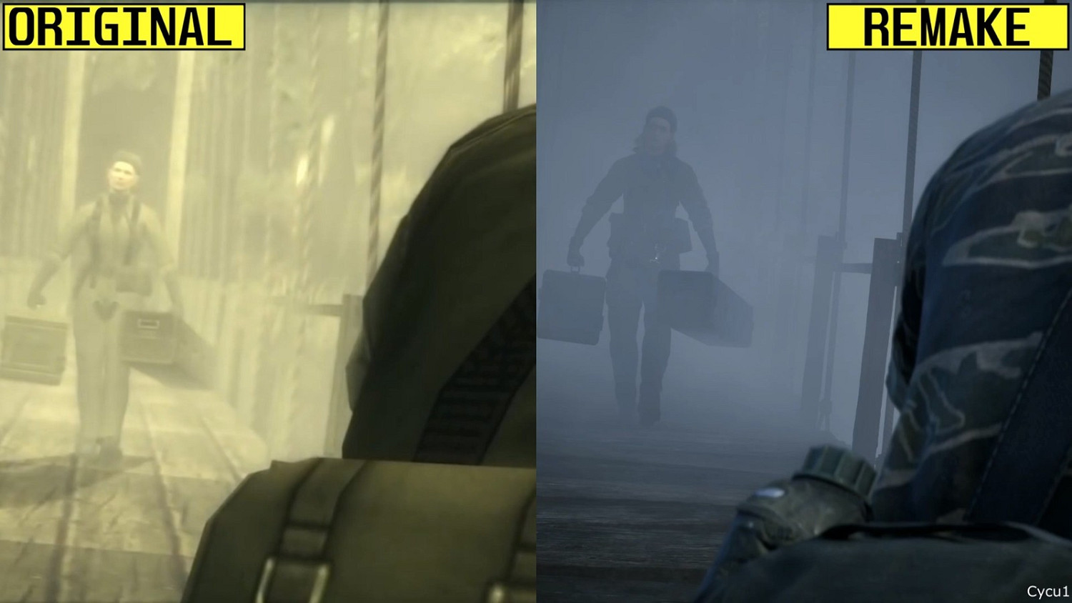 《潛龍諜影Delta：食蛇者》和原版遊戲畫面對比