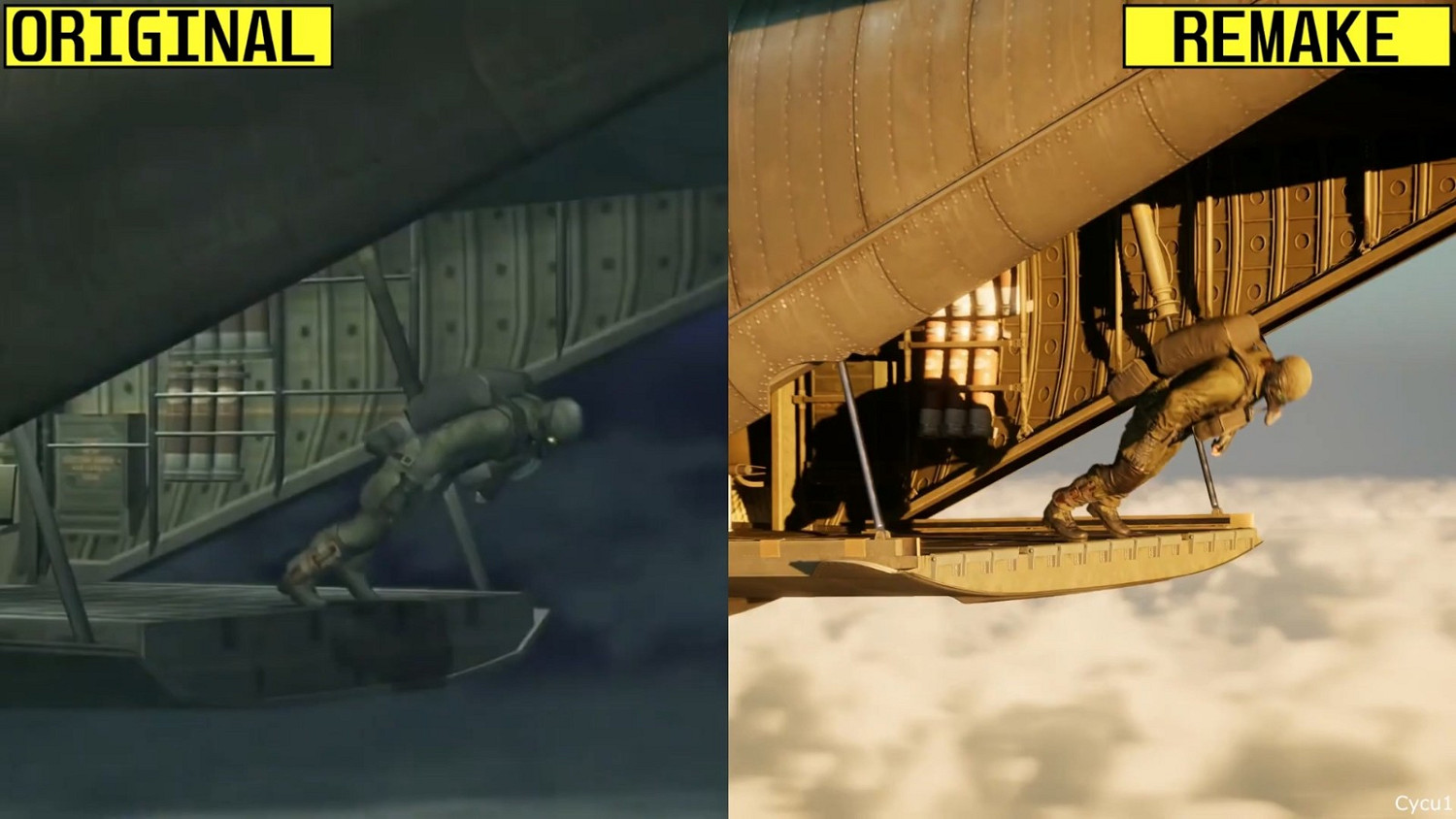 《潛龍諜影Delta：食蛇者》和原版遊戲畫面對比