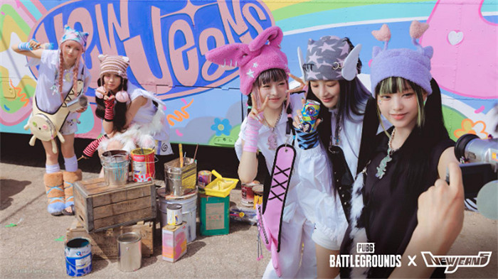 PUBG正式公布與 NewJeans 連動 專屬遊戲道具亮相