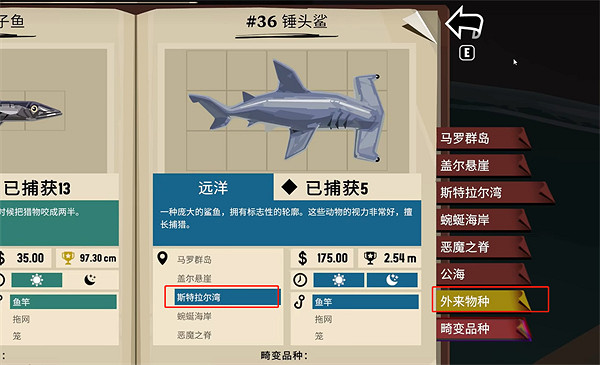 《漁帆暗湧》錘頭鯊位置 《漁帆暗湧》錘頭鯊位置