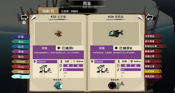 《漁帆暗湧》斯特拉爾灣魚類介紹 《漁帆暗湧》斯特拉爾灣魚類介紹