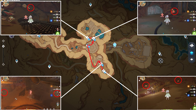 《原神》萬相石快速採集路線一覽