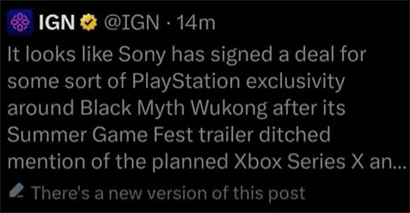 IGN嘲諷黑神話悟空金箍棒入耳,被罵到光速投降 IGN嘲諷黑神話悟空金箍棒入耳,被罵到光速投降