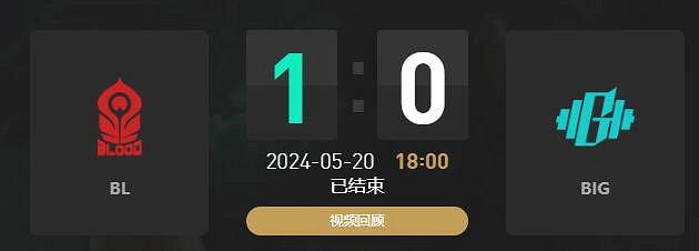 《lol》LGC傳奇杯BL vs BIG賽況介紹