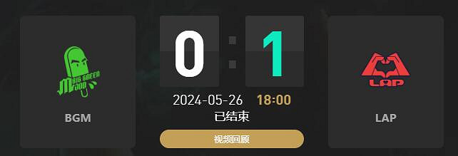《lol》LGC傳奇杯BGM vs LAP賽況介紹