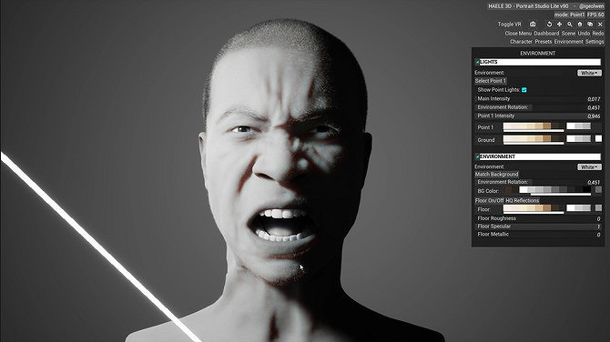 《HAELE 3D：肖像工作室》Steam試玩 專業臉部造型設計