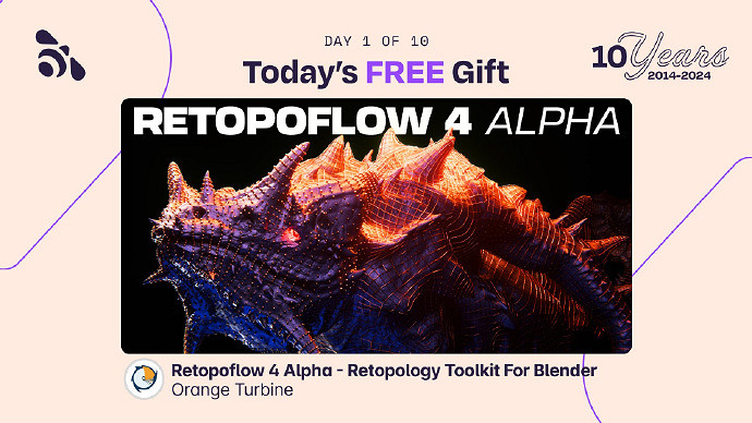 Blender Market十周年活動熱烈進行中每天一款免費插件 Blender Market十周年活動熱烈進行中每天一款免費插件