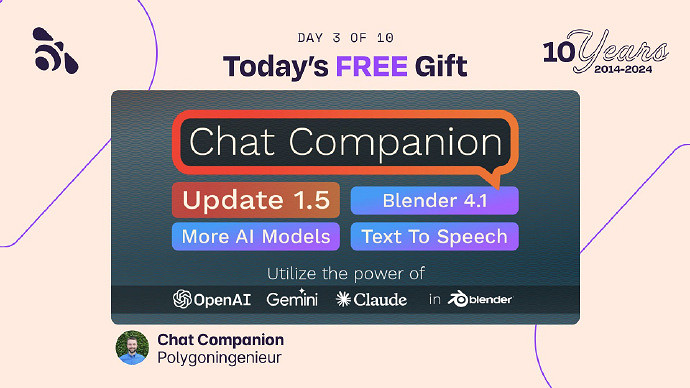 Blender Market十周年活動熱烈進行中每天一款免費插件 Blender Market十周年活動熱烈進行中每天一款免費插件