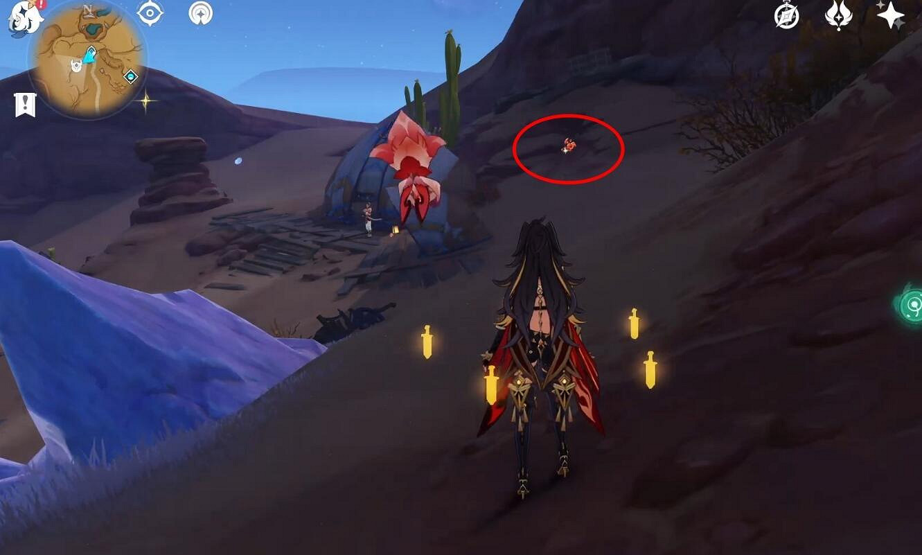 《原神》4.7萬相石荒石蒼漠南採集路線推薦 《原神》4.7萬相石荒石蒼漠南採集路線推薦