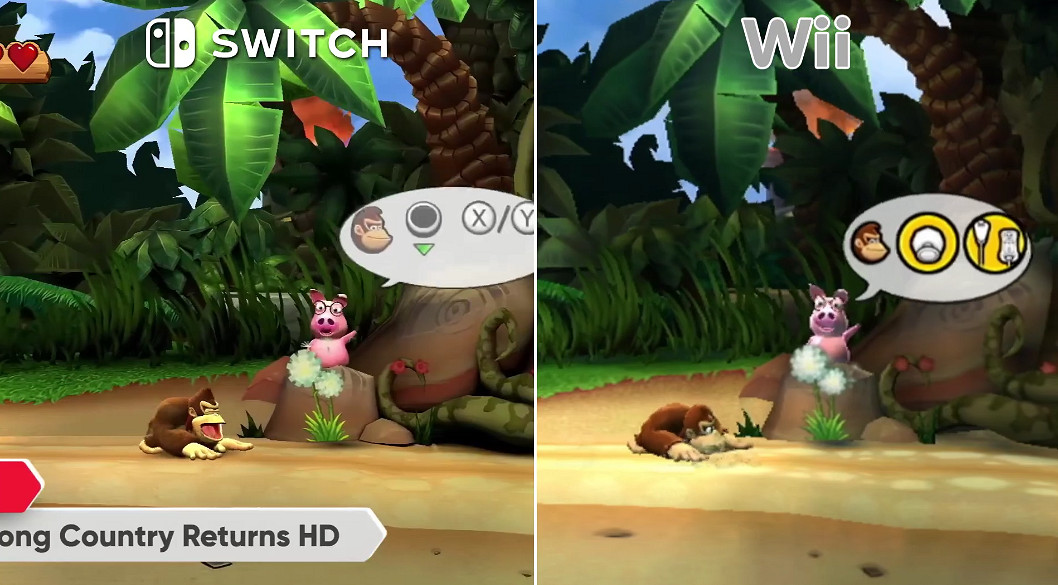 《大金剛國度 歸來HD》與Wii版對比：畫面提升顯著！