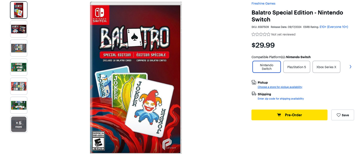 《小醜牌》主機實體版開啟預購 包括10張實體卡牌 《小醜牌》主機實體版開啟預購 包括10張實體卡牌