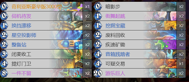 《爐石戰記》巨人賊卡組推薦 《爐石戰記》巨人賊卡組推薦