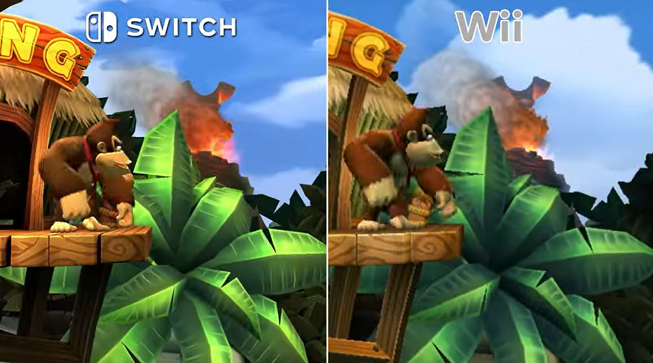 《大金剛國度 歸來HD》與Wii版對比：畫面提升顯著！