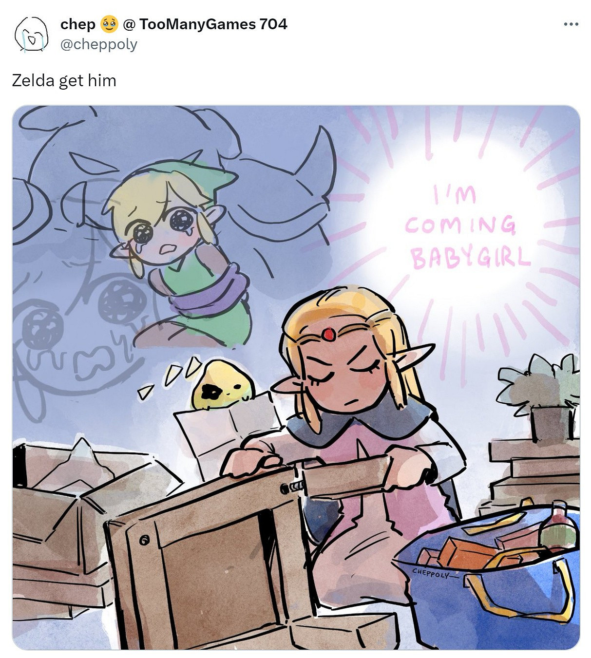 終於能玩《林克傳說》了!《塞爾達傳說》新作網友梗圖