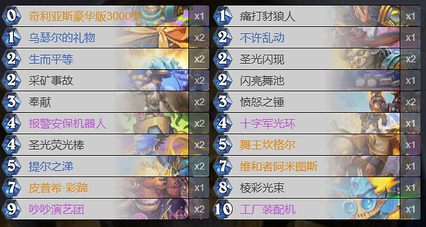 《爐石戰記》舞王騎卡組推薦 《爐石戰記》舞王騎卡組推薦