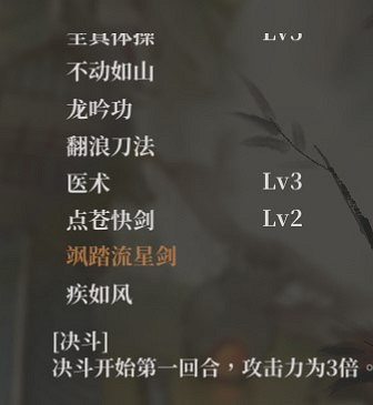 《活俠傳》各武學效果一覽 《活俠傳》各武學效果一覽
