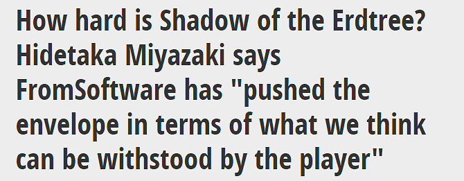 宮崎英高：《艾爾登法環》DLC突破玩家可承受難度的極限