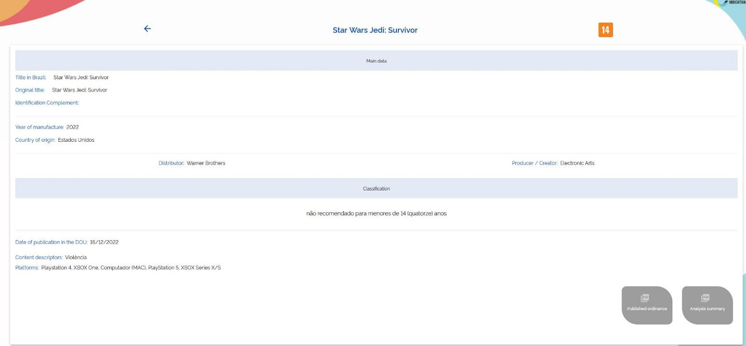 要來了?PS4/XB1版《星際大戰絕地:倖存者》巴西評級 要來了?PS4/XB1版《星際大戰絕地:倖存者》巴西評級
