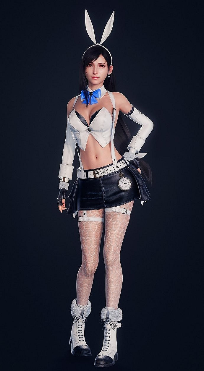 太美了！博主自製《最終幻想7》蒂法和愛麗絲3D美圖