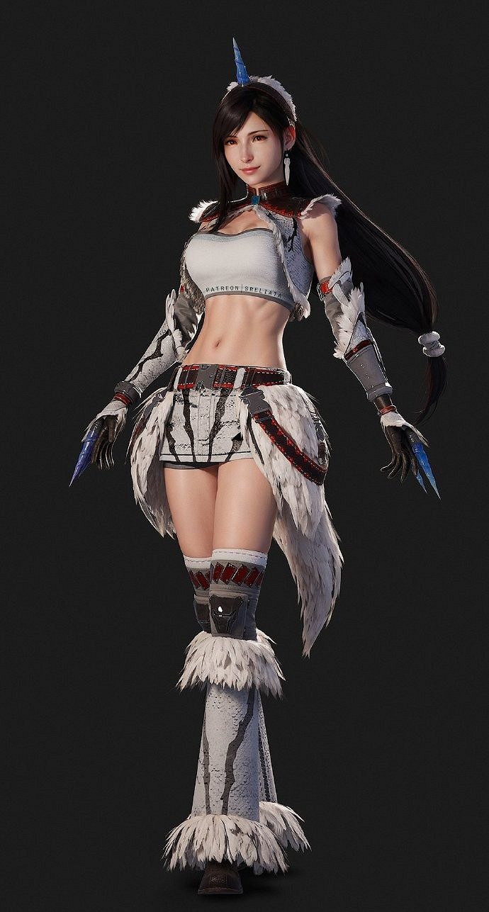 太美了！博主自製《最終幻想7》蒂法和愛麗絲3D美圖