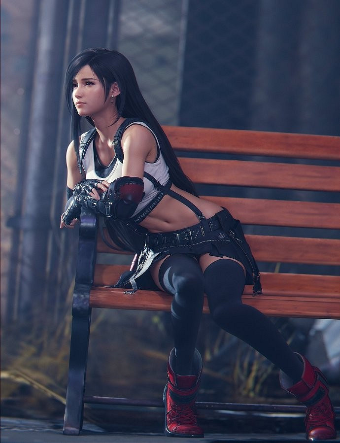 太美了！博主自製《最終幻想7》蒂法和愛麗絲3D美圖