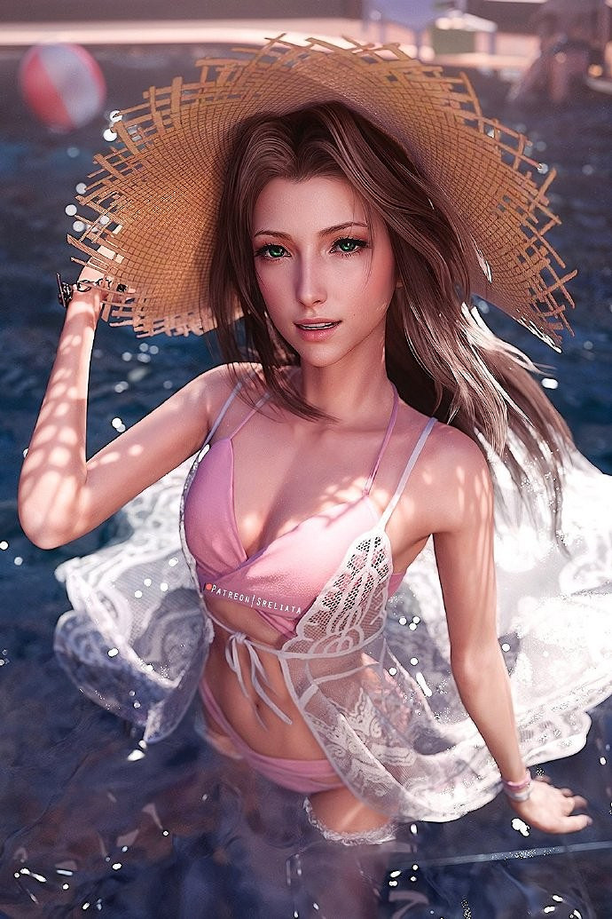 太美了！博主自製《最終幻想7》蒂法和愛麗絲3D美圖