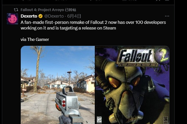 陶德明確《輻射》1、2代沒有重製計劃 稱：保留特色