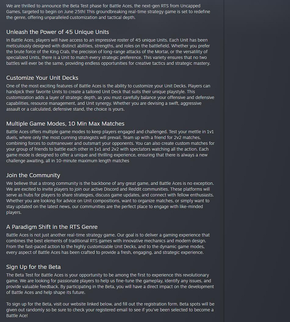 前《星海爭霸2》開發者新作《Battle Aces》將於下周開啟測試 前《星海爭霸2》開發者新作《Battle Aces》將於下周開啟測試